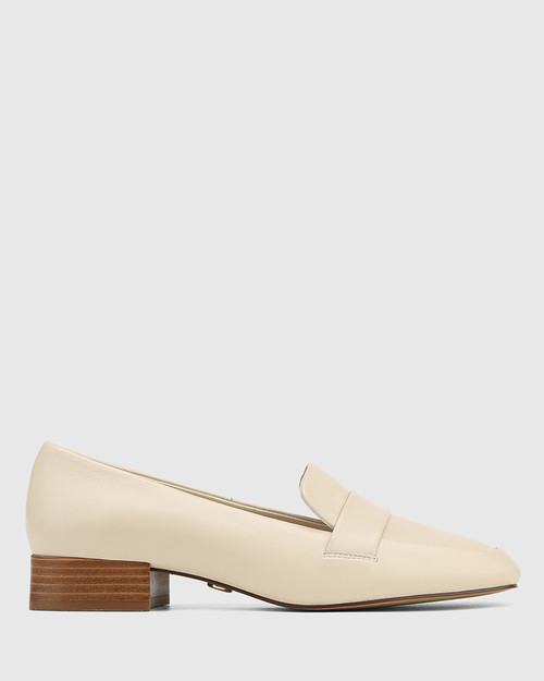 Flossie Vintage Ivory Leather Loafer & Wittner & Wittner Shoes