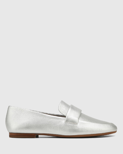 Antic Silverware Metallic Leather Loafer & Wittner & Wittner Shoes