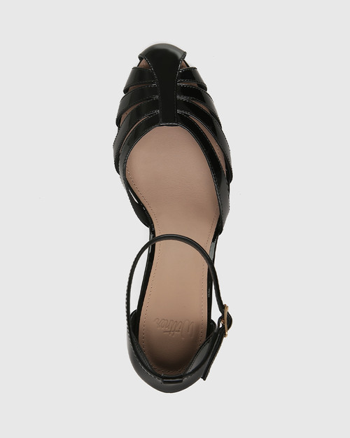 Phyliss Black Patent Leather Heel  & Wittner & Wittner Shoes