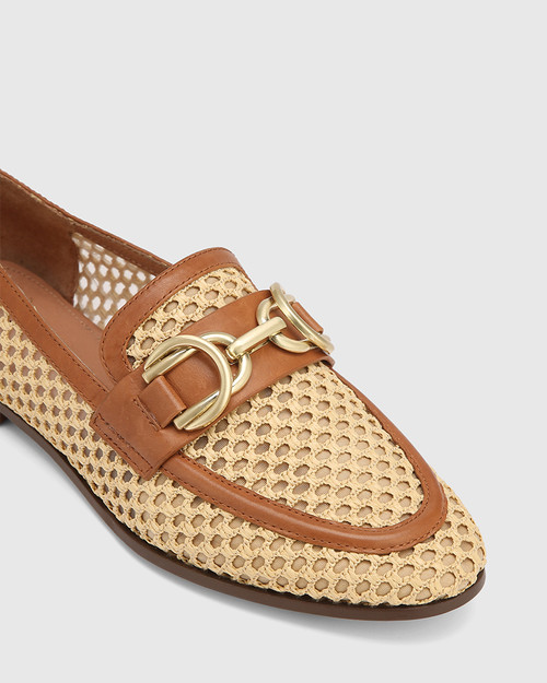 Argentina Natural Woven Textile Loafer & Wittner & Wittner Shoes