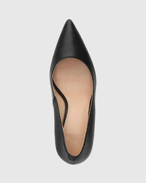 Ravyn Black Leather Pump & Wittner & Wittner Shoes