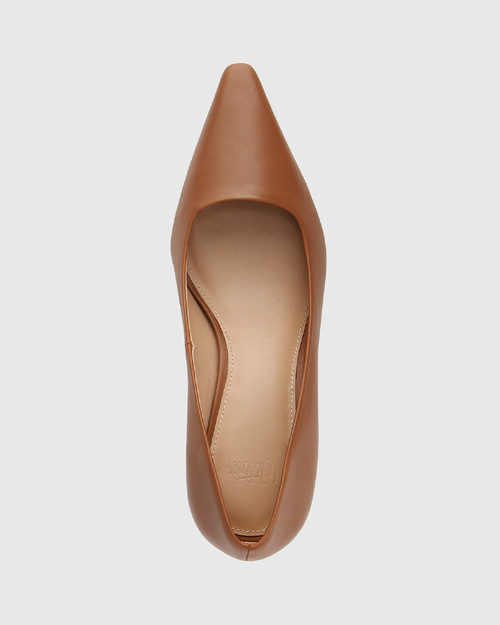 Maine Warm Cinnamon Leather Pump & Wittner & Wittner Shoes