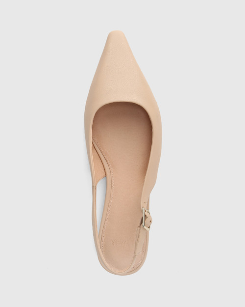 Desiree Bisque Leather Slingback & Wittner & Wittner Shoes
