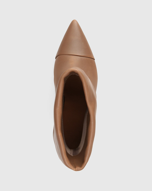 Somerton Mushroom Leather Ankle Boot & Wittner & Wittner Shoes
