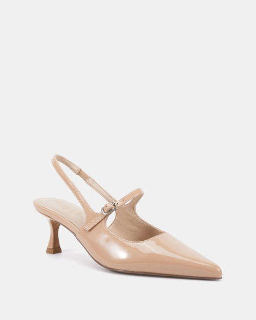 Natal Nude Patent Leather Slingback & Wittner & Wittner Shoes