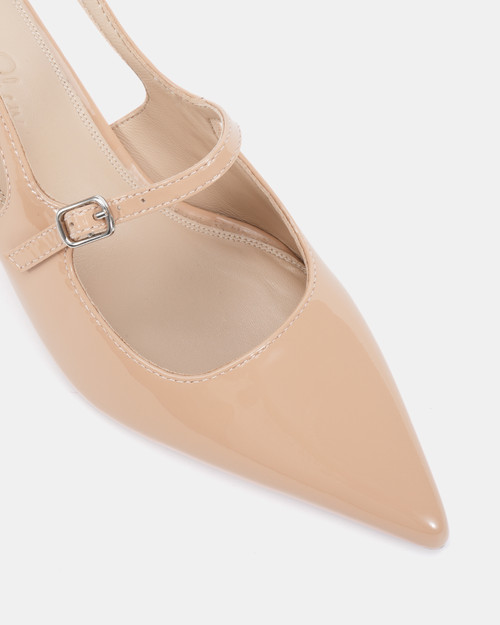 Natal Nude Patent Leather Slingback & Wittner & Wittner Shoes