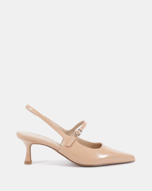 Natal Nude Patent Leather Slingback