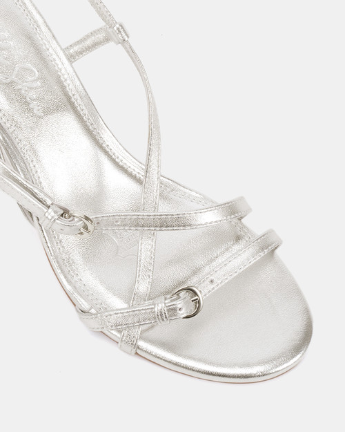 Nave Silver Metallic Leather Strappy Heel & Wittner & Wittner Shoes