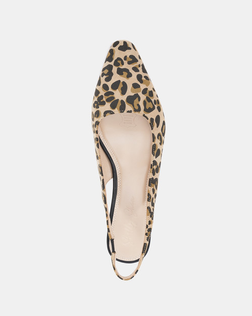 Nixed Leopard Print Leather Slingback & Wittner & Wittner Shoes