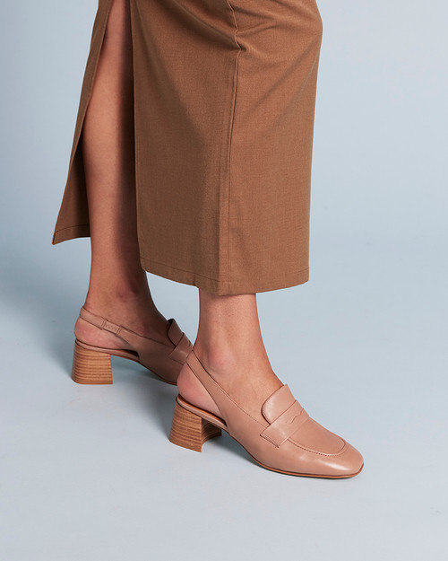 Meow Taupe Leather Slingback & Wittner & Wittner Shoes