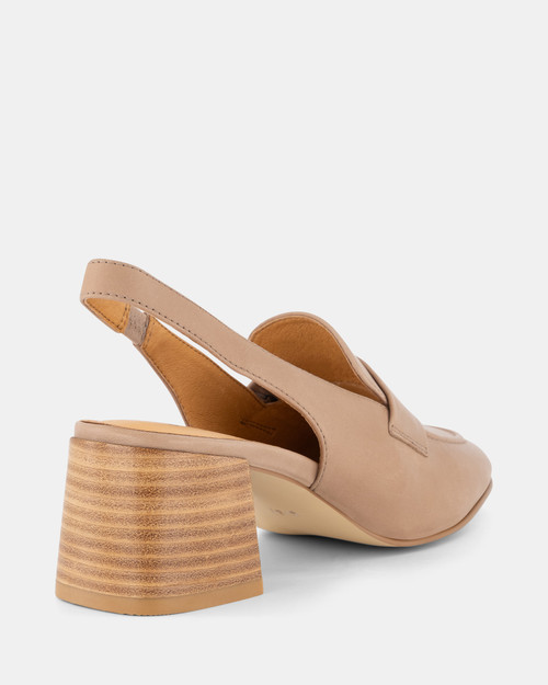 Meow Taupe Leather Slingback & Wittner & Wittner Shoes