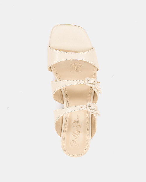 Mufasa Chalk Leather Heel & Wittner & Wittner Shoes