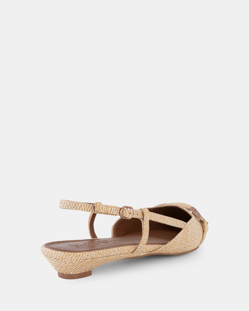 Miller Natural Leather Slingback & Wittner & Wittner Shoes