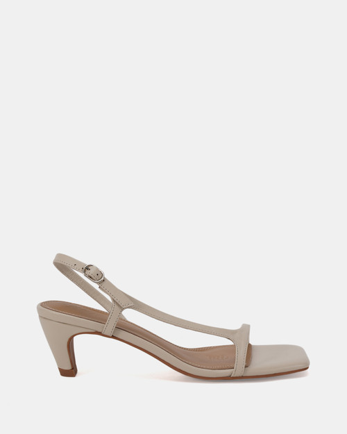 Narcisco Chalk Leather Heel & Wittner & Wittner Shoes