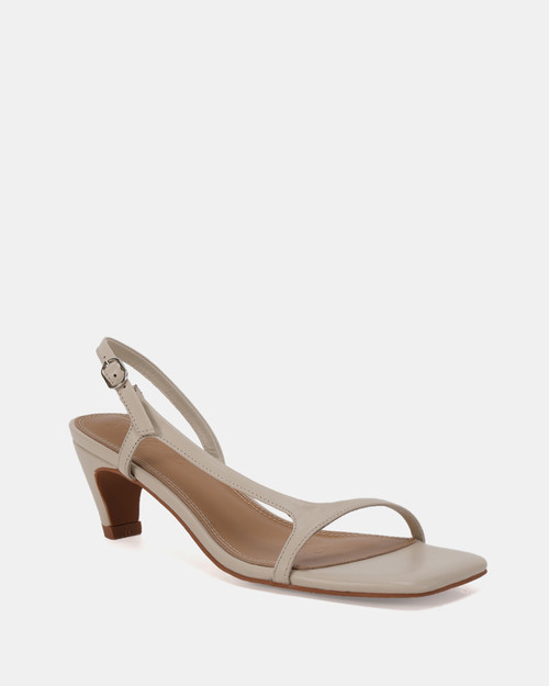 Narcisco Chalk Leather Heel & Wittner & Wittner Shoes