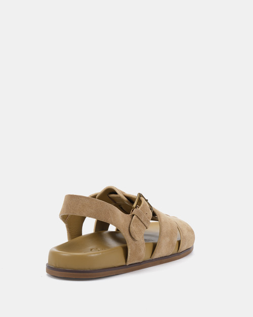 Aster Tan Suede Leather Sandal & Wittner & Wittner Shoes