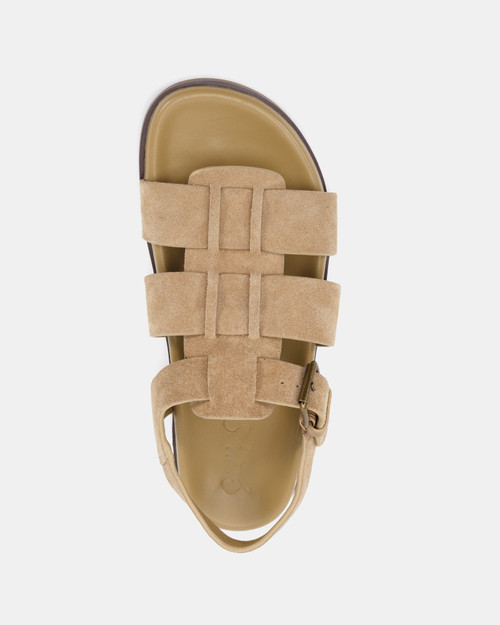 Aster Tan Suede Leather Sandal & Wittner & Wittner Shoes