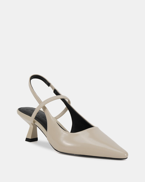Mingle Chalk Leather Slingback & Wittner & Wittner Shoes