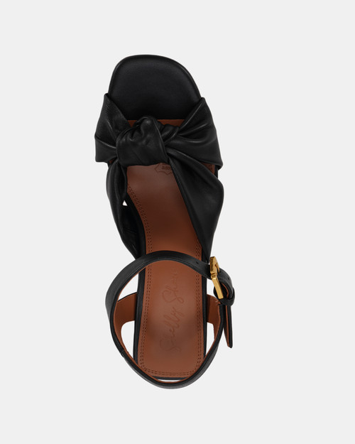 Moss Black Leather Heel & Wittner & Wittner Shoes