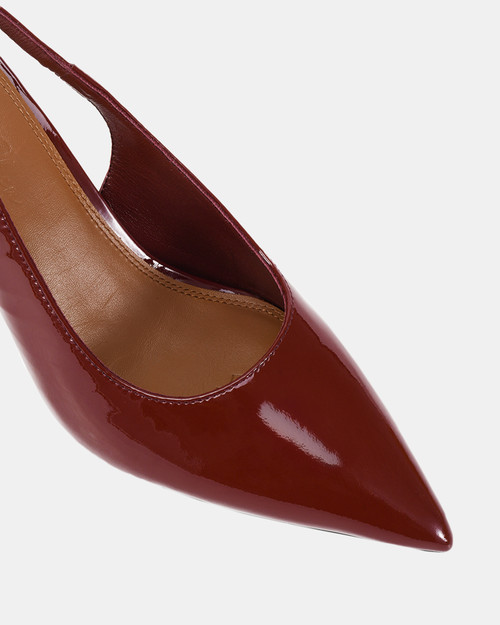 Nadia Crimson Red Patent Leather Slingback & Wittner & Wittner Shoes