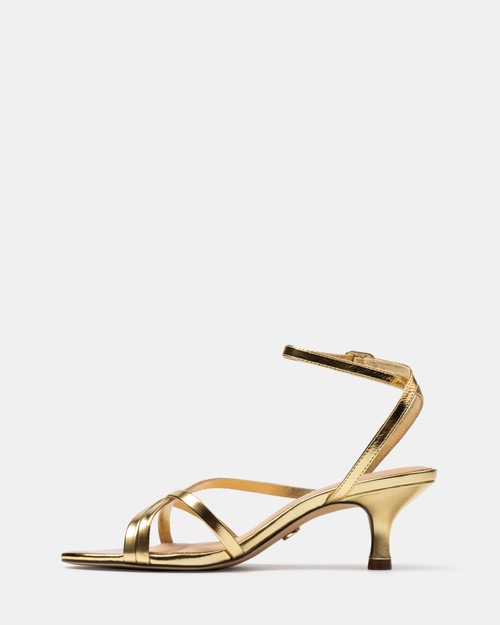 Kailee Gold Crease Leather Strappy Heel & Wittner & Wittner Shoes
