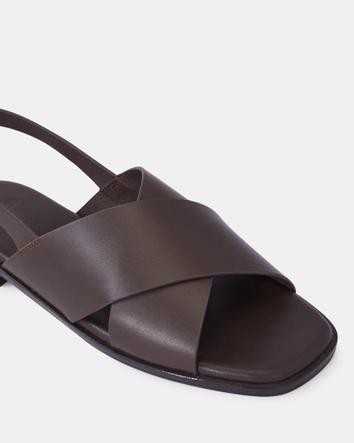Deon Ebony Leather Sandal & Wittner & Wittner Shoes