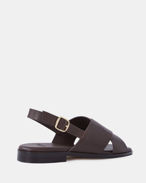 Deon Ebony Leather Sandal & Wittner & Wittner Shoes