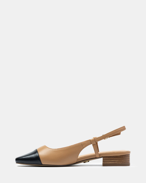 Dame Dark Sand Leather Slingback & Wittner & Wittner Shoes