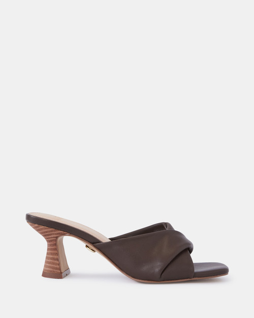 Marlee Syrup Leather Flared Heel Mule & Wittner & Wittner Shoes