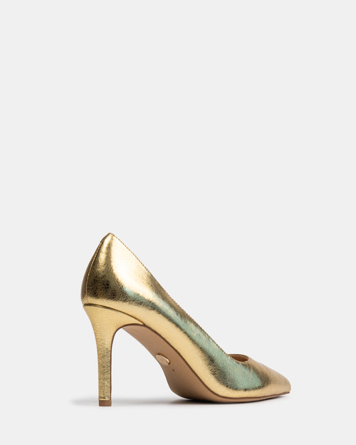 Ravyn Gold Metallic Leather Pump & Wittner & Wittner Shoes