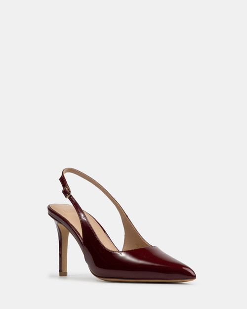 Riker Scarlet Patent Leather Slingback & Wittner & Wittner Shoes