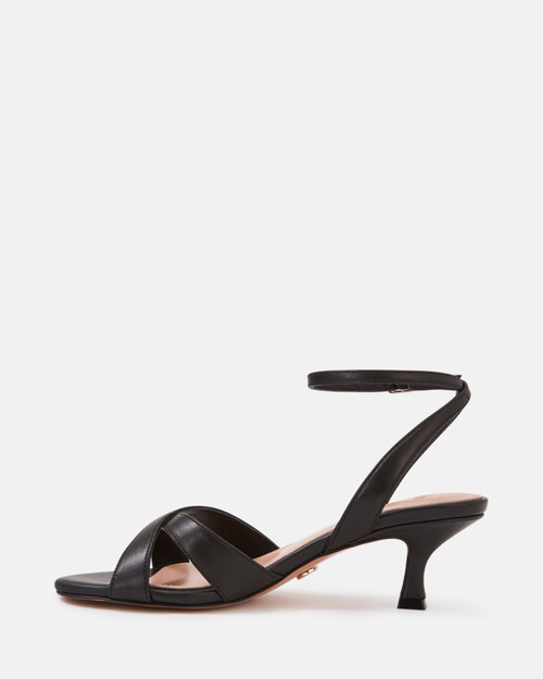 Georgina Black Leather Strappy Heel & Wittner & Wittner Shoes