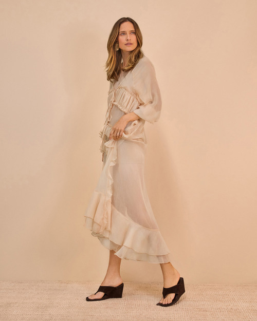 Perri Espresso Suede Leather Wedge Thong & Wittner & Wittner Shoes