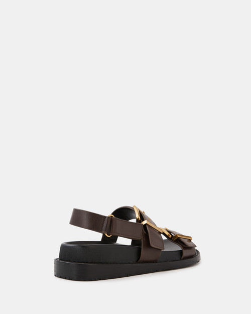Archie Espresso Leather Footbed Sandal & Wittner & Wittner Shoes