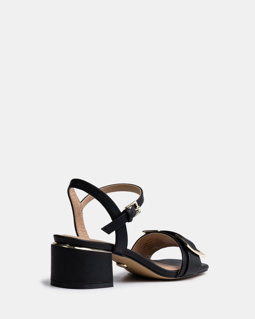 Izaro Black Leather Block Heel & Wittner & Wittner Shoes