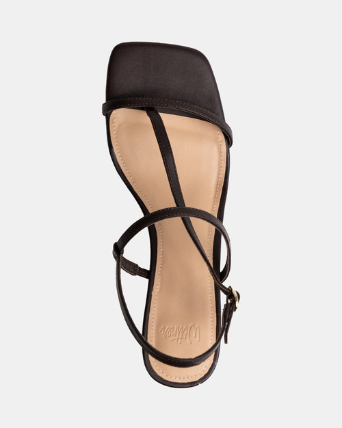 Koda Espresso Leather Strappy Heel & Wittner & Wittner Shoes