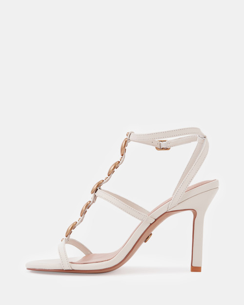 Zola Vintage Ivory Leather Stiletto Heel & Wittner & Wittner Shoes