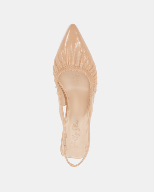 Nappe Nude Patent Leather Slingback & Wittner & Wittner Shoes