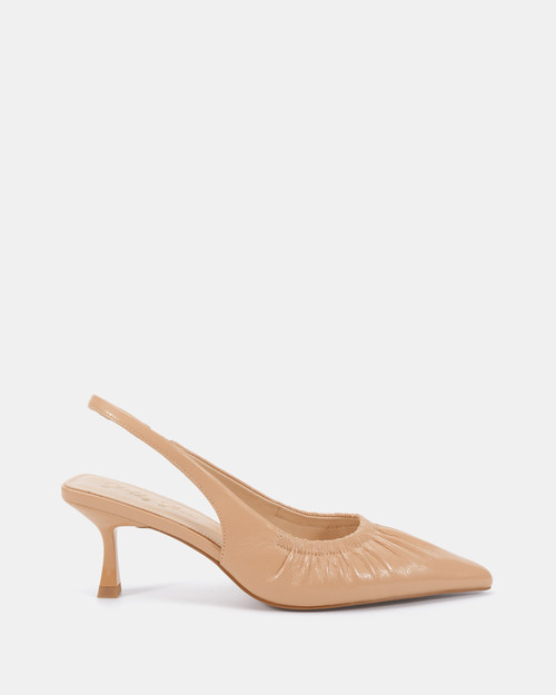 Nappe Nude Patent Leather Slingback & Wittner & Wittner Shoes