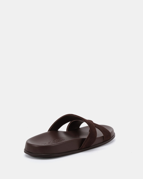 Adair Chocolate Suede Leather Sandal & Wittner & Wittner Shoes