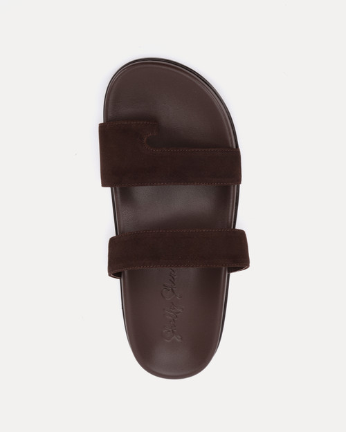 Adair Chocolate Suede Leather Sandal & Wittner & Wittner Shoes