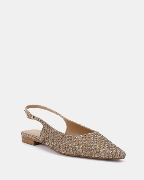 Lucy Metallic Textile Slingback & Wittner & Wittner Shoes
