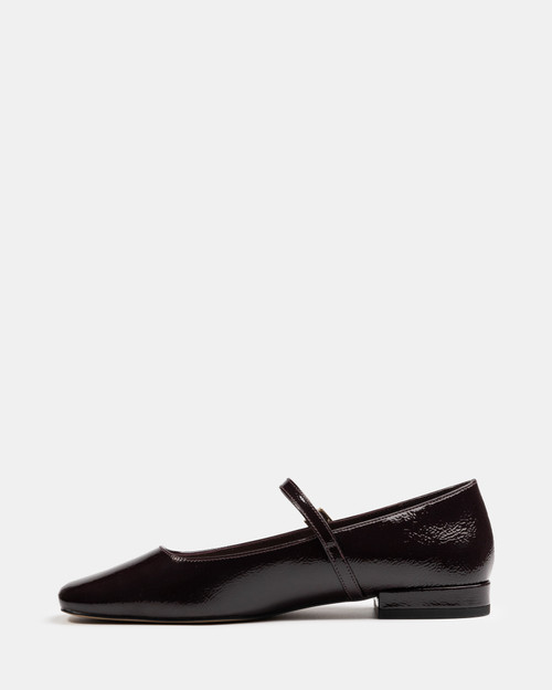 Aria Plum Crinkle Patent Leather Mary Jane & Wittner & Wittner Shoes