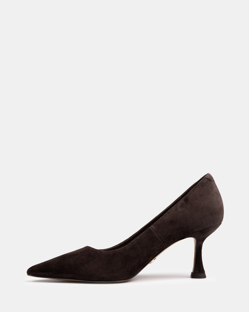 Lydia Espresso Suede Leather Pump & Wittner & Wittner Shoes