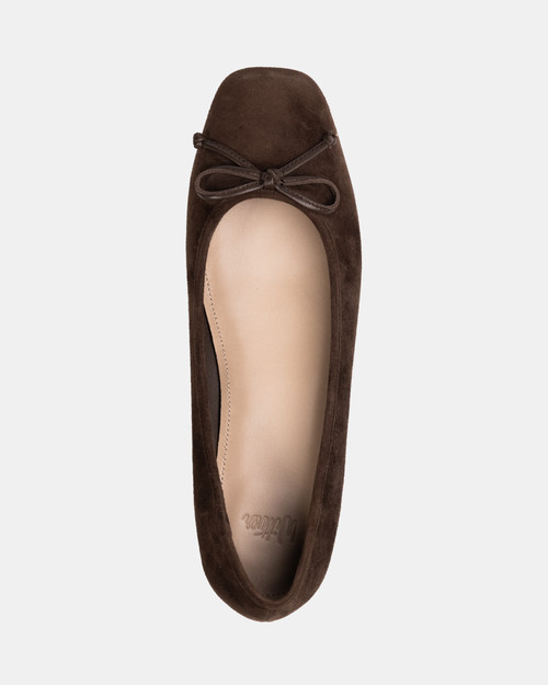 Armenia Hot Chocolate Suede Leather Ballet Flat & Wittner & Wittner Shoes