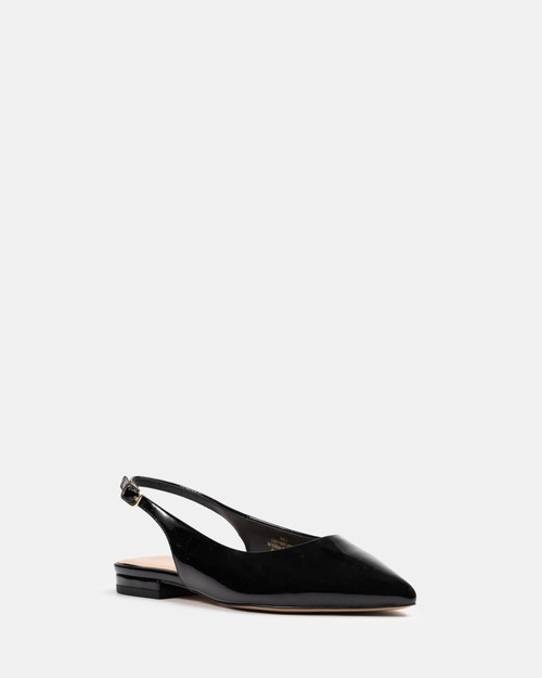 Meli Black Patent Leather Slingback & Wittner & Wittner Shoes