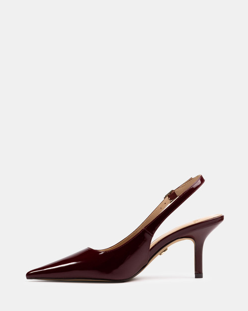 Leia Berry Crinkle Patent Leather Slingback & Wittner & Wittner Shoes
