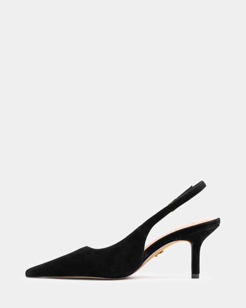 Leia Black Suede Leather Slingback & Wittner & Wittner Shoes
