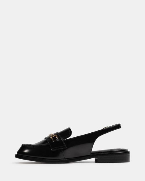 Alexia Black Leather Slingback Loafer & Wittner & Wittner Shoes