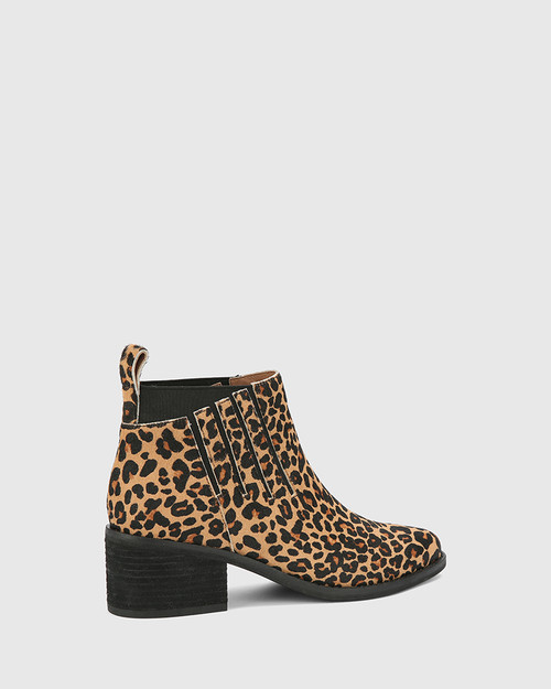Leopard print ankle boots australia Clearance